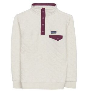 Patagonia Kids Snap T Quilted Organic Cotton Pullover Top Sweatshirt Unisex